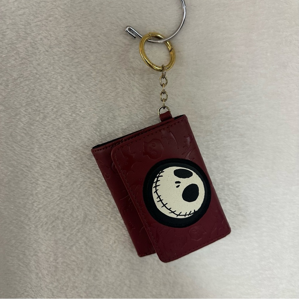 Disney NBC Wallet with Keychain Burgundy Unisex